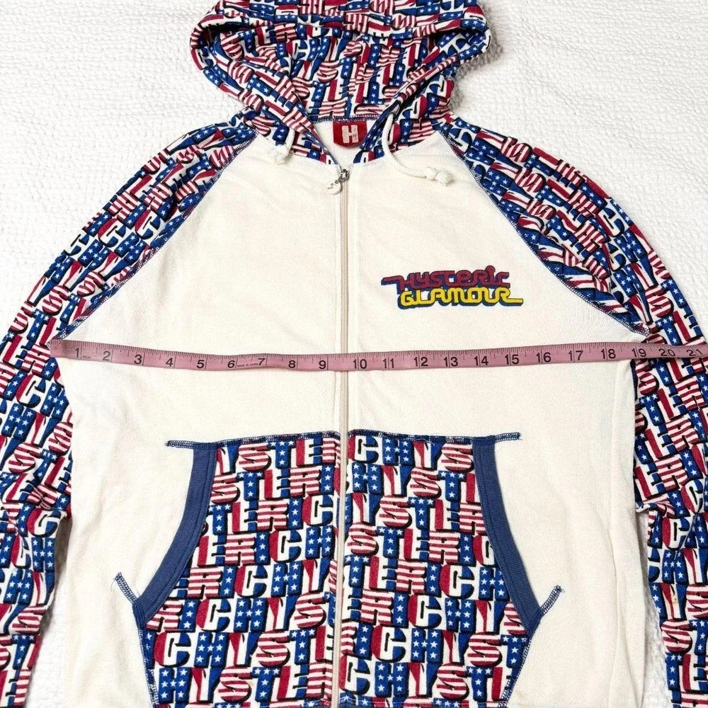 Hysteric Glamour americana zip up hoodie